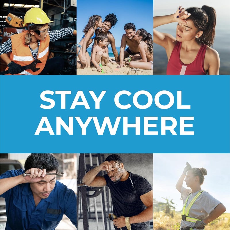 SHAKEitCOOL Original Cooling Towel – Be Cool in Style - Heat Relief, Soft, Lightweight, Sun Protection, Easy Clean - Perfect for Biking, Running, Yoga, Gym, Gardening - Golf - Image 5